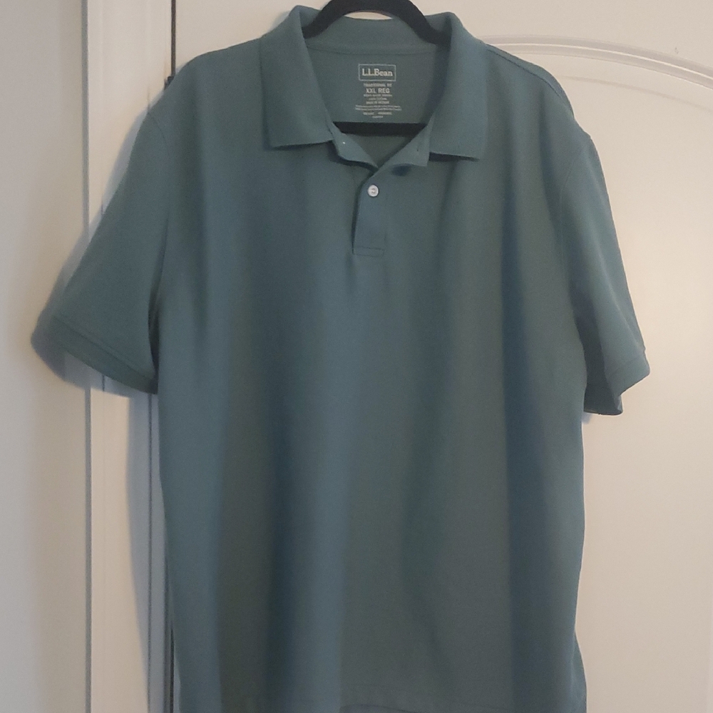 L.L. Bean Men's Teal Polo Shirt